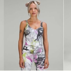 lululemon align tank top limited edition throwback print EUC size 14
